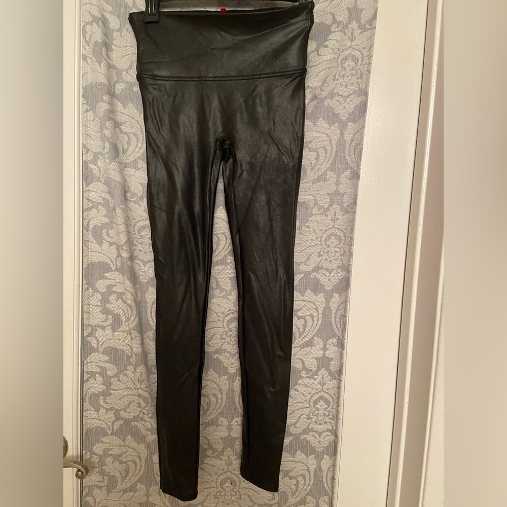 Spanx Faux Leather Leggings Black Size M